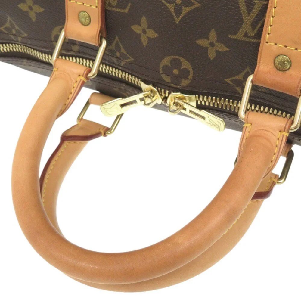 LOUIS VUITTON Authentic Brown Monogram Keepall 45 Boston Bag - Picture 5 of 10